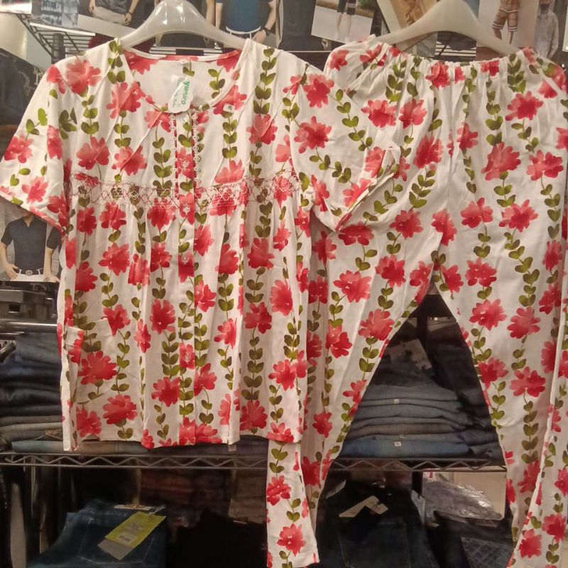 Baju tidur yumico XL lengan pendek celana panjang