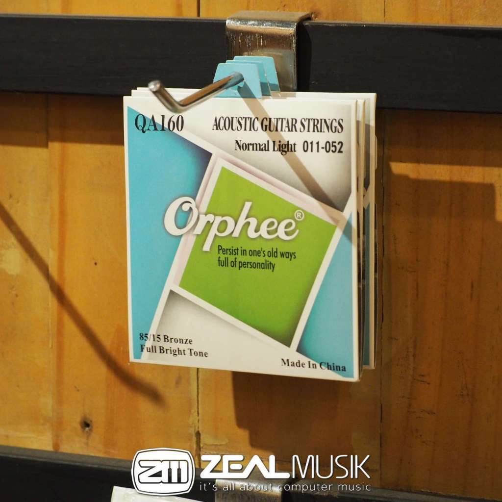 Orphee QA160 11-52 Senar Gitar Akustik String 85/15 Bronze Acoustic Guitar Strings - Zeal Musik Jogj