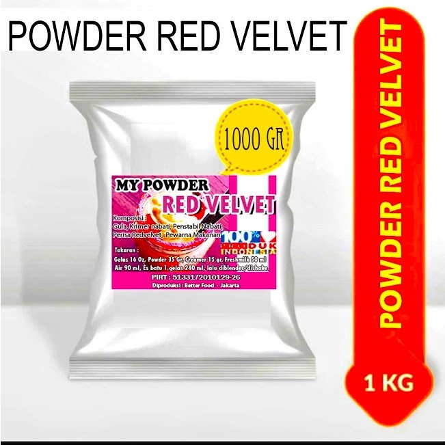 

Bubuk Redvelvet Special 1kg-Powder Bubble drink Redvelvet Reguler