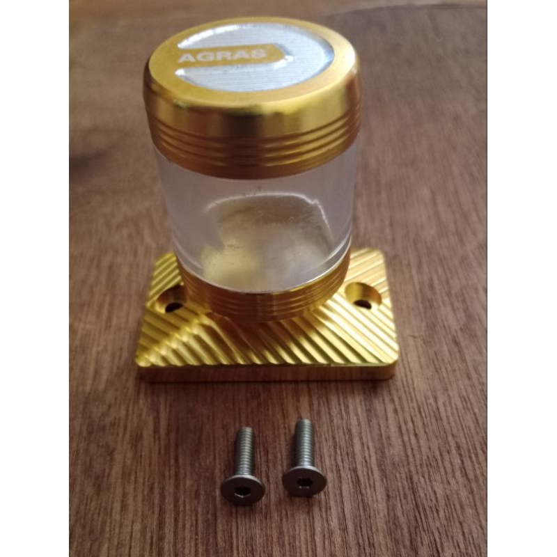 

tutup stempel kaca transparan - honda gold