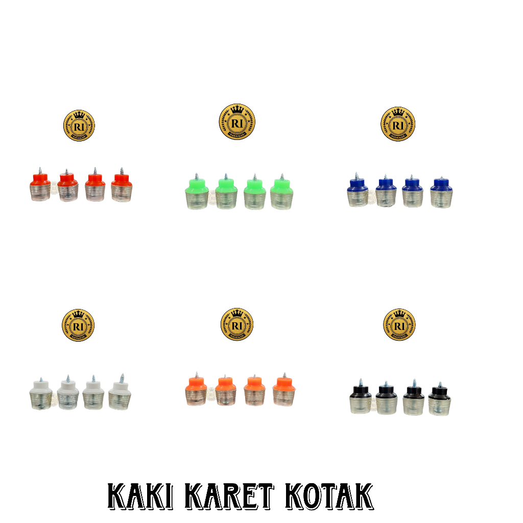 Kaki Karet Sangkar Kotak/Gepeng