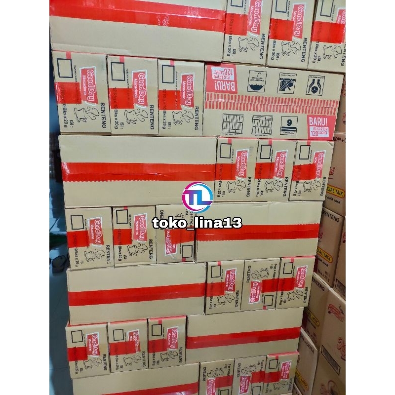 

Good Day Moccacino (1 dus) isi 12 Renceng = 120 Sachet