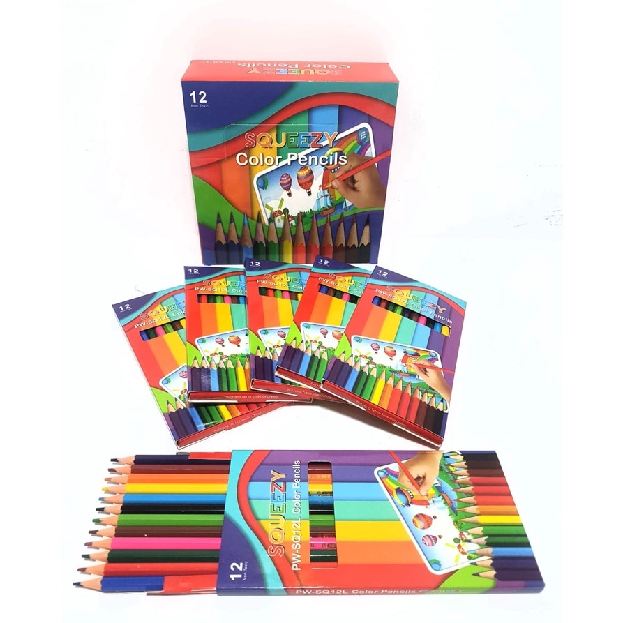 

Seller Harga Grosir per kotak isi 12 Packs Pensil Warna Color Pencil 12 warna