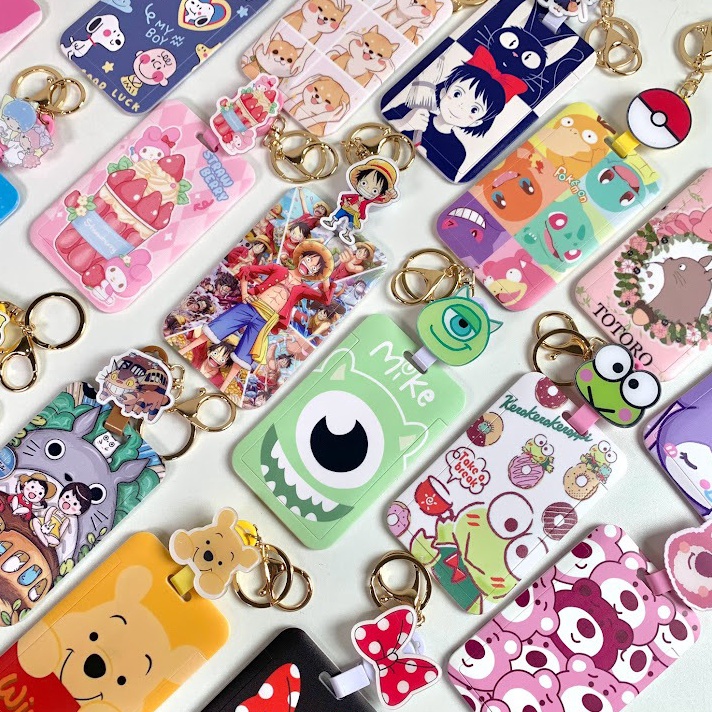 

Super Promo ID Card Holder Karakter Kartun Snoopy Pokemon Piglet Alien Toy Story Lotso Pooh Unik Lucu Gift Hadiah