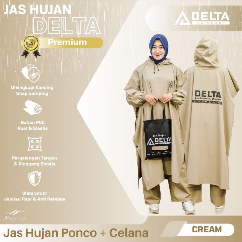 JAS HUJAN JUMBO MANTEL HUJAN PONCO + CELANA KELELAWAR PRIA WANITA BAHAN PVC TEBAL