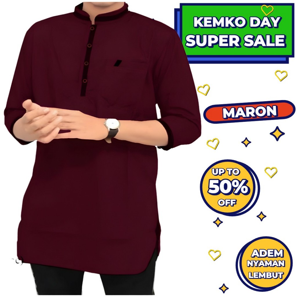 BAJU KEMEJA KOKO KEMKO PRIA DEWASA COWOK LAKI LAKI LENGAN PANJANG MOTIF AGAM IMPORT ORIGINAL TERBARU