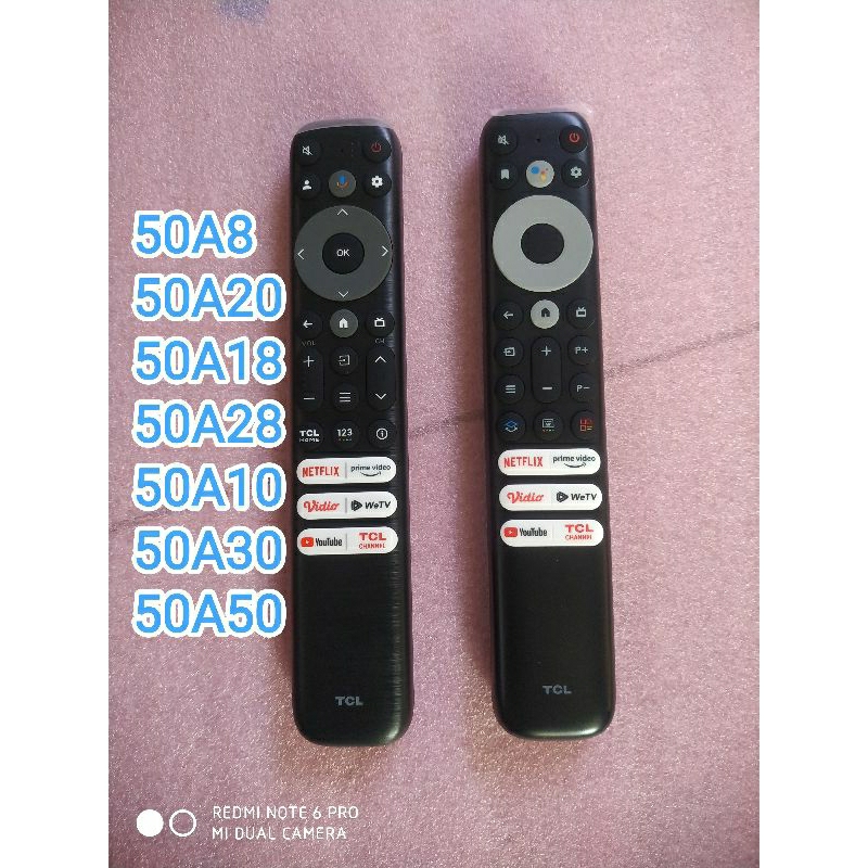 REMOT TV TCL - REMOT TCL - SMART ANDROID - 50A8 - 50A10 - 50A18 - 50A20 - 50A28 - 50A30 - 50A50 - NE