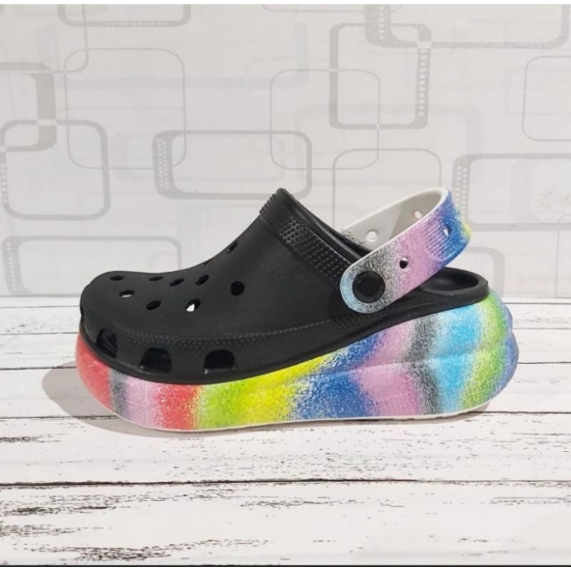 SEPATU SANDAL CROCS WANITA CRUSH CLOG MOTIF