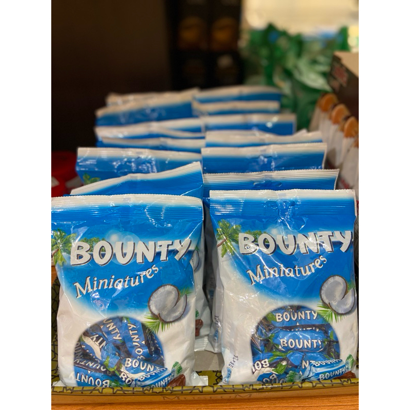 

Bounty Miniatures Milk chocolate mini Bars coklat kelapa Coklat candy