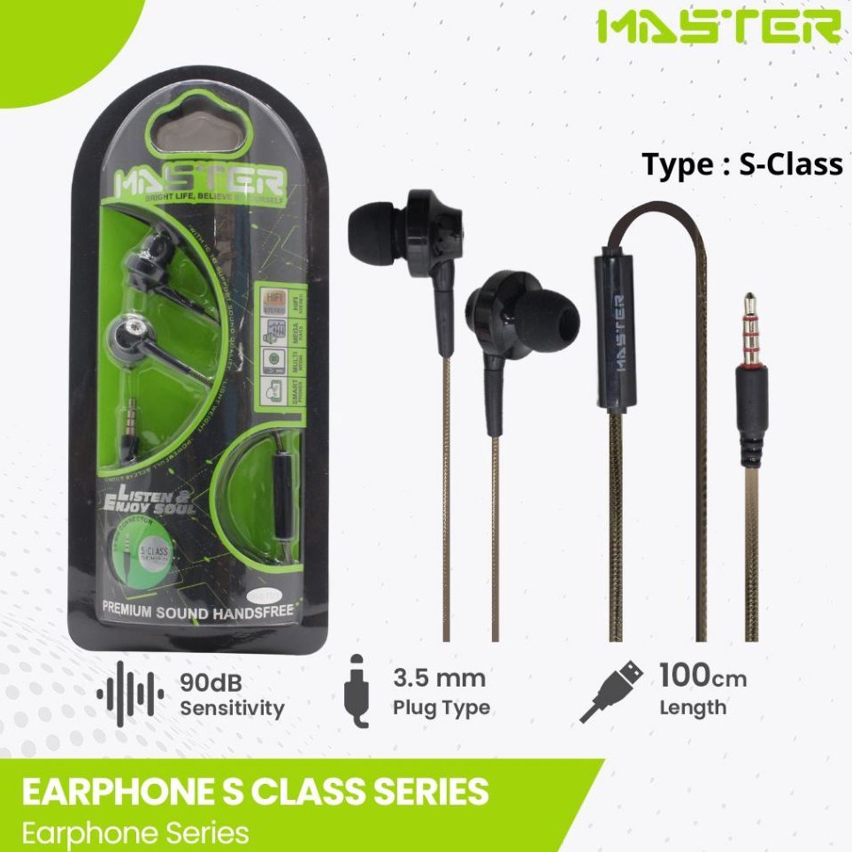 KODE D38A HEADSET  MASTER Handsfree SClass3 FOR ALL SMARTPHONE P9122