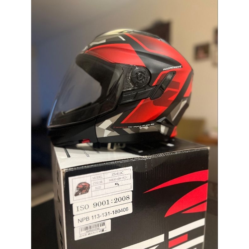 Helm Zeus Merah Second