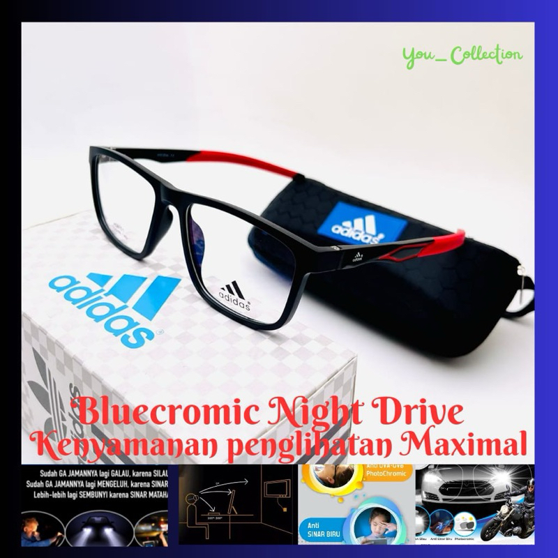 BLUECROMIC-Kacamata Pria Bluecromic | Minus Photocromic Blueray | Kacamata Pria Model Sporty Terbaru