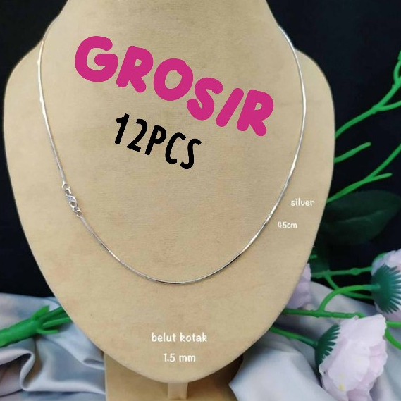 GROSIR ~ PolosSilver ~ Kalung Girly Titanium Anti Karat Lapis Emas/ Aksesoris Fashion Anak Perempuan