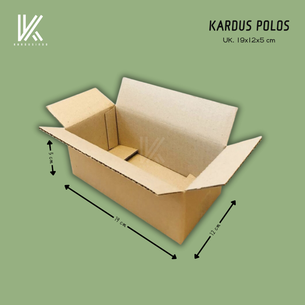 

KARDUS BOX POLOS BARU UK 19x12x5 CM