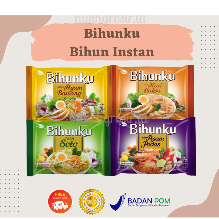 

BIHUNKU BIHUN INSTAN KARI LAKSA AYAM BAWANG DLL