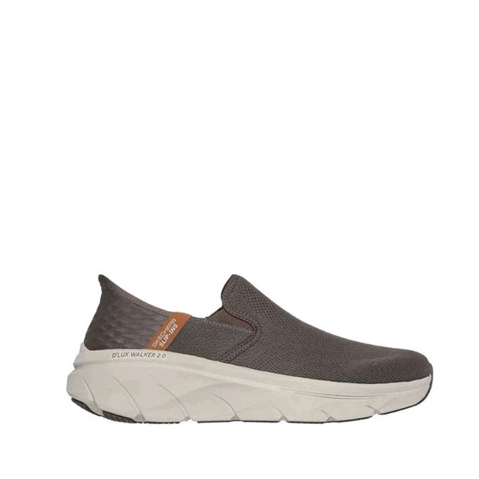 Skechers Slip-ins D'Lux Walker 2.0 Men's Slip On Shoes - Brown