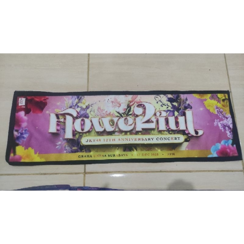 Hand banner benefit Rose Konser Flowerful JKT48