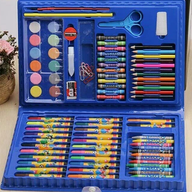 

Sentuhan Personal GU Crayon Anak Set 86pcs Krayon Mewarnai Anak 86pcs Pensil Warna Set 86pcs