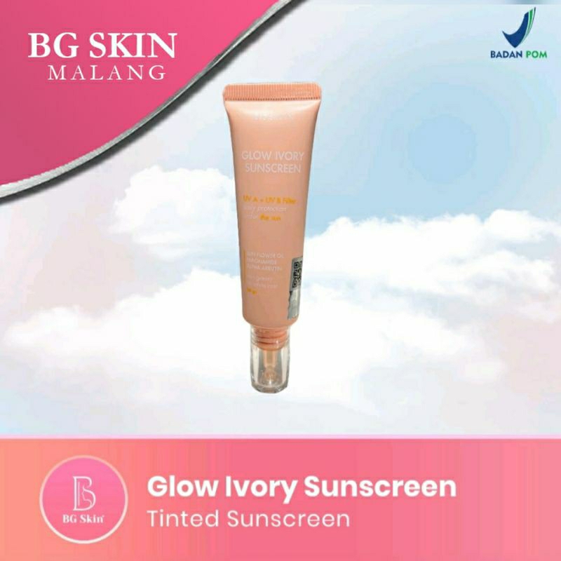 BG SKIN - GLOW IVORY SUNSCREEN - DAY CREAM - KRIM SIANG