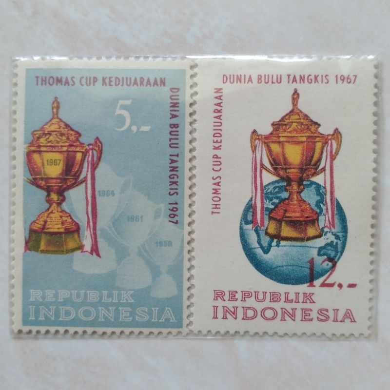 

Perangko Prangko Kuno Set Seri Kedjuaraan Thomas Cup 1967 Mint - YN1568