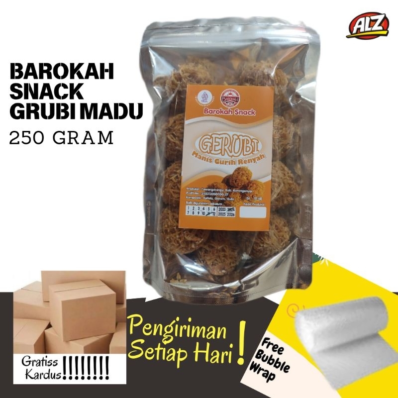 

Walangan / Grubi Ubi Madu BAROKAH isi 12, Berat 250 Gram, Oleh oleh Karanganyar