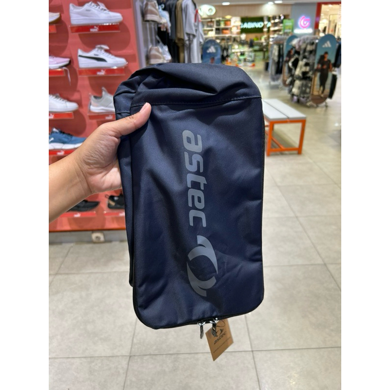 Tas sepatu astec sale 70% warna navy ori sport station
