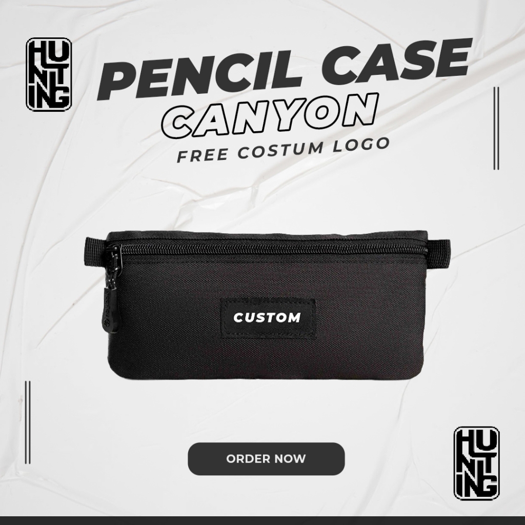 

PENCIL CASE CUSTOM CANYON HUNTING TEMPAT PENSIL ATK GROSIR Tempat Alat Tulis Sekolah Custom Logo Mercendise Event