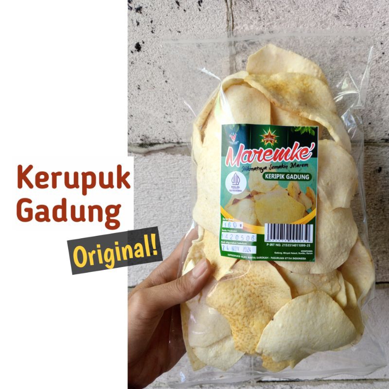 

Keripik gadung 160g | kerupuk gadung original | opak gadung gurih renyah