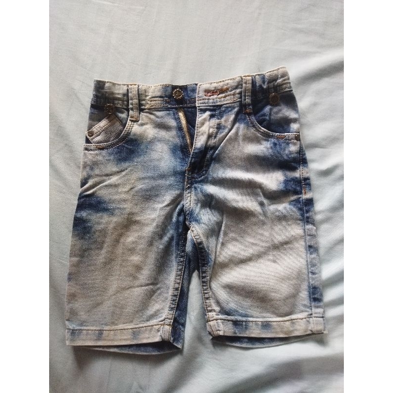 Ori Looney Tunes Celana jeans wash pendek anak laki-laki size 3-5 tahun