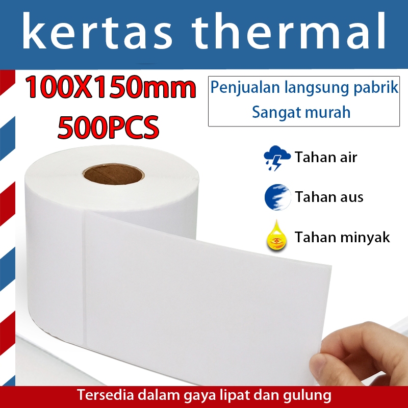 

Label Thermal Sticker 100 x 150 mm (A6) isi 500 pcs MPI BERKUALITAS