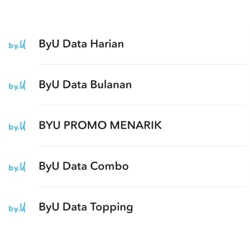 Paket  Data  Internet  Kuota  ByU