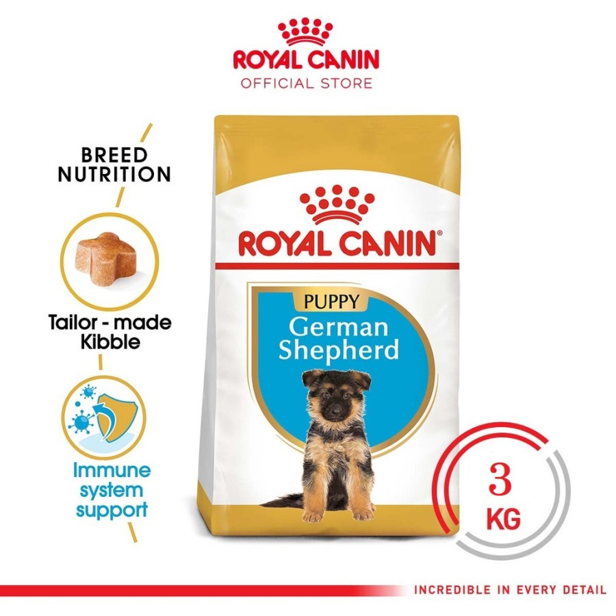 Royal Canin German Shepherd Puppy 3kg Dry Dog Food / Makanan Anak Anjing Herder Puppy