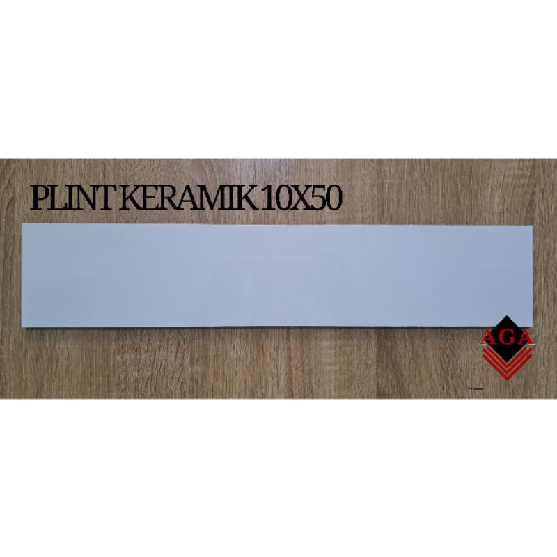 PLINT KERAMIK 10X50 kilap