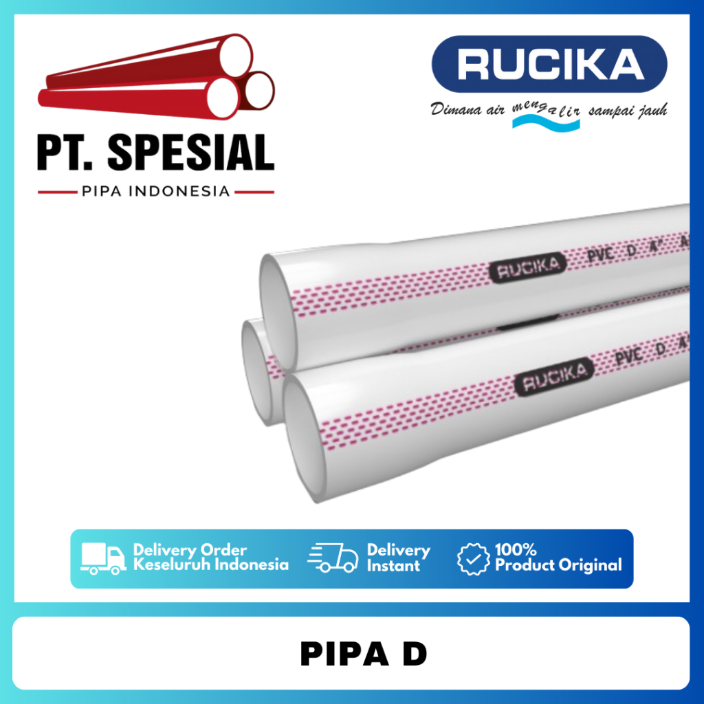 Pipa PVC D Standard Rucika 5 Inch Pipa PVC Rucika - 05