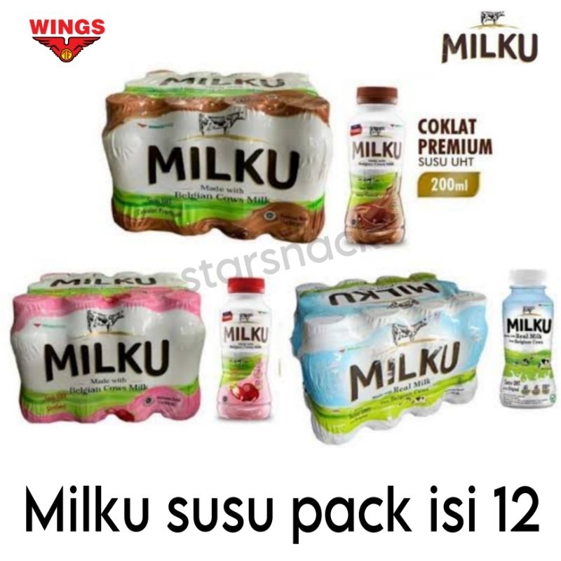 

Milku 200ml Choc Strawberry Ori isi 12botol