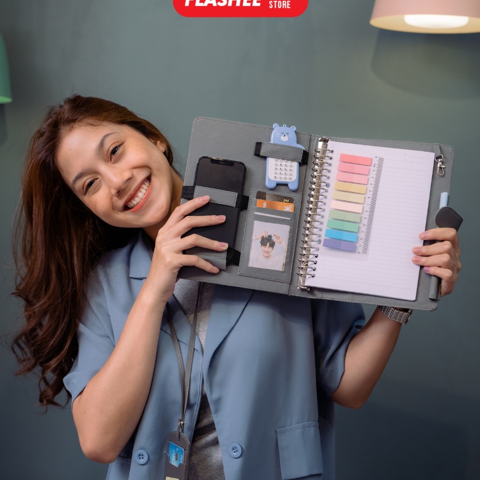 

Praktis Flashee Binder Polos A5 2 Ring Antimainstream Ozzie Binder Eksklusif A5 2 Ring Multifungsi 7 Warna