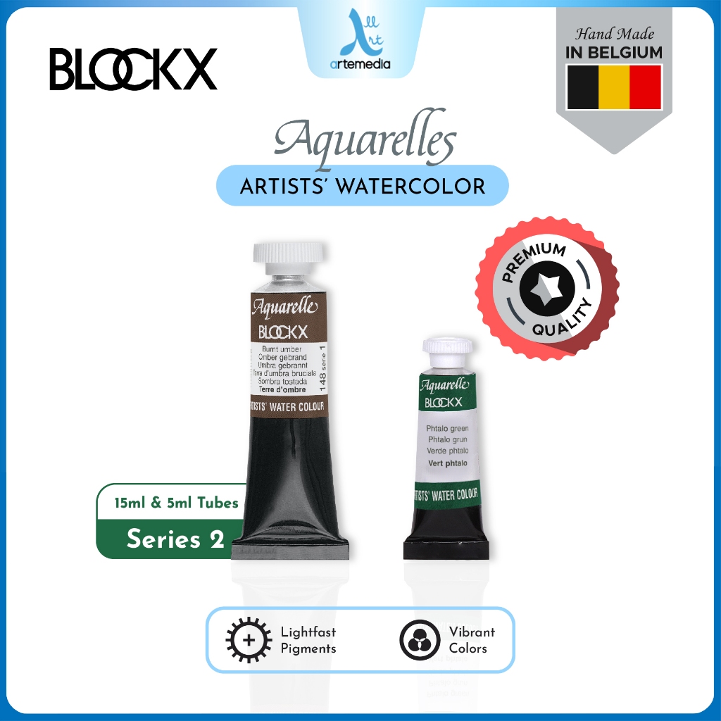 

Blockx Aquarelle Tube Series 2 Artists Watercolor Paint