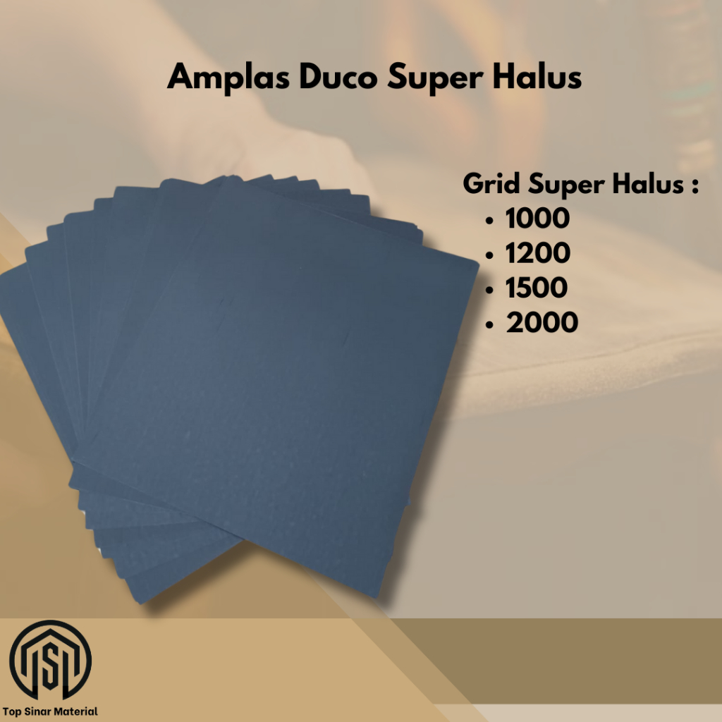 Amplas Duco Per Lembar / Amplas Gosok Anti Air Serbaguna Grit 1000 Amplas Super Halus