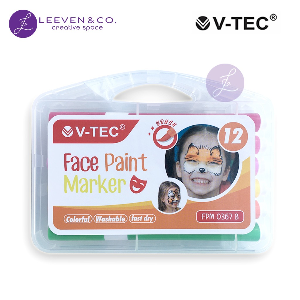 

V-TEC FACE PAINT MARKER 12 COLOR (FPM 0367 B)