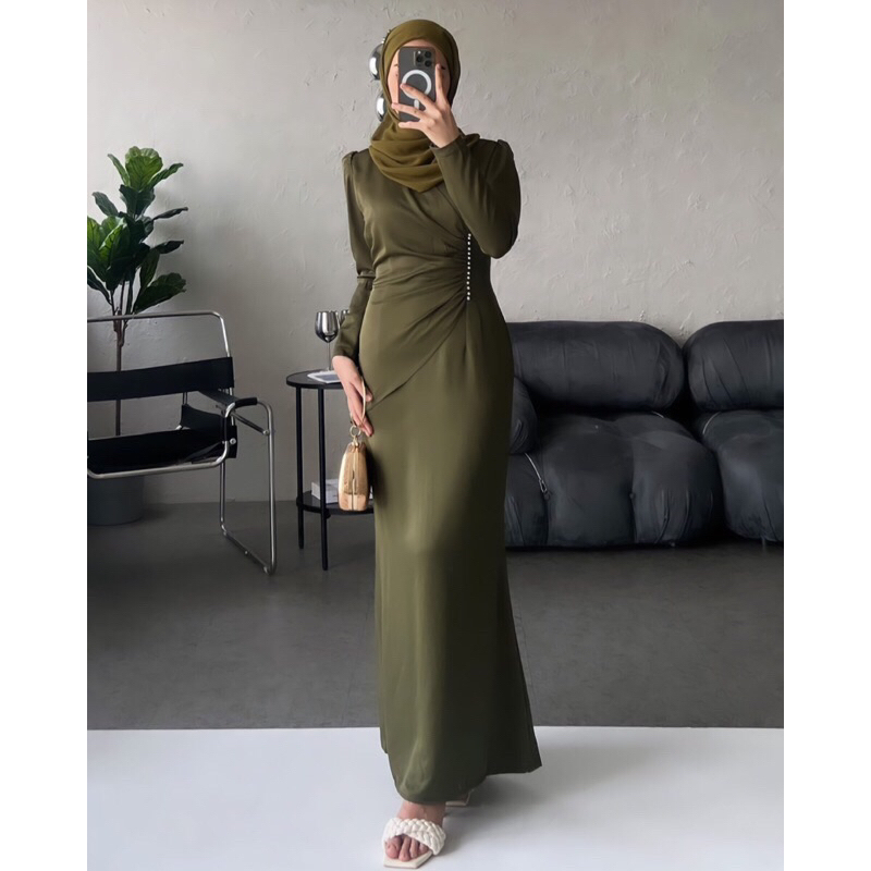 READY STOK BRIDESMAID MAXMARA LUXURY/ DIVA DRESS GAMIS PESTA MEWAH/DRESS KONDANGAN VIRAL KEKINIAN Ma