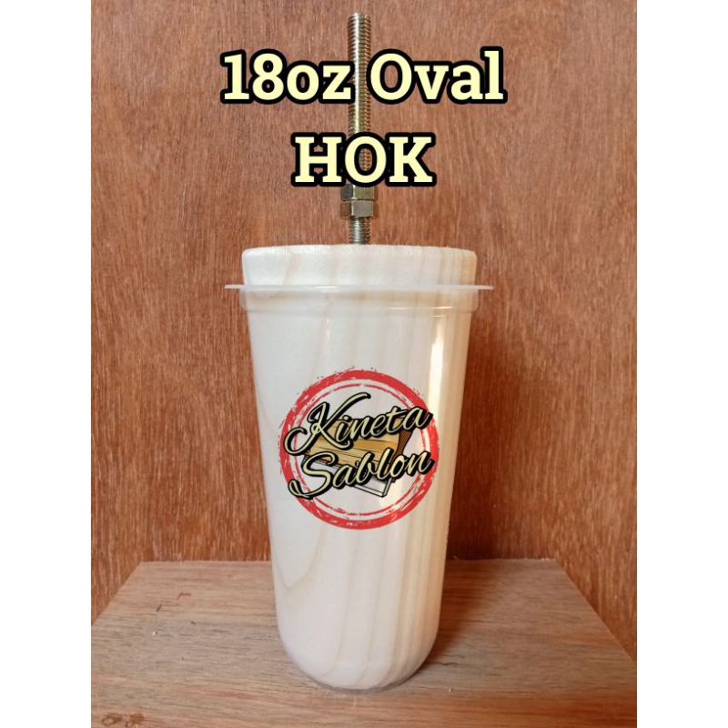 Moulding gelas cup 18oz Oval Merk HOK