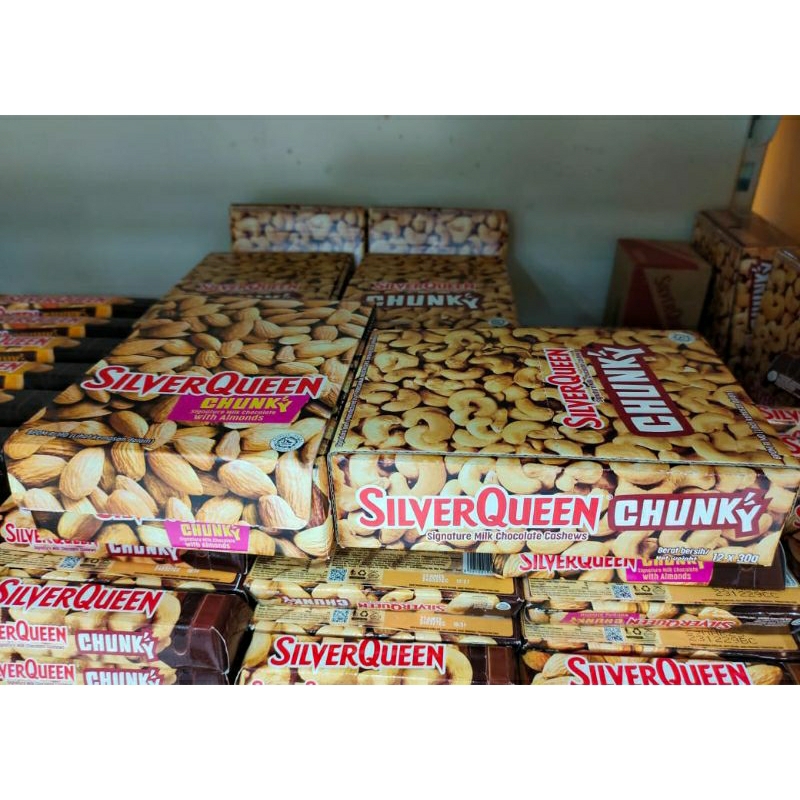 

Coklat Silverqueen Chunky Bar Cashew 30gram