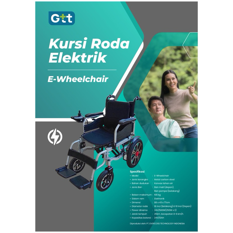 KURSI RODA ELEKTRIK / ELECTRIK WHEELCHAIR GTT/ KURSI RODA GTT