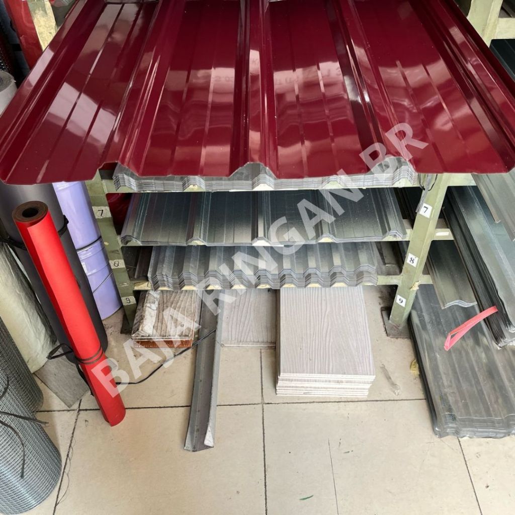 ATAP GALVALUME SPANDECK WARNA MERAH MAROON