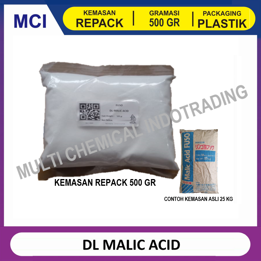 

DL MALIC ACID / ASAM MALAT FOOD COSMETIC GRADE FUSO ex. JAPAN ||500 gr