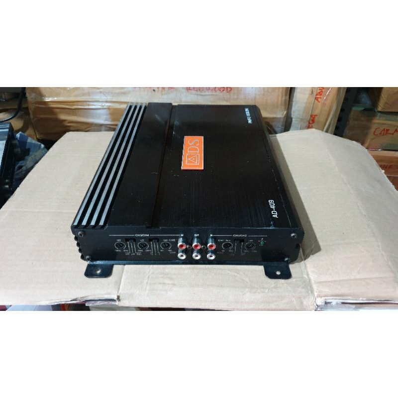 power amplifier mobil 4channel mosfet 18000watts ads ad-409 second siap pakai no minus