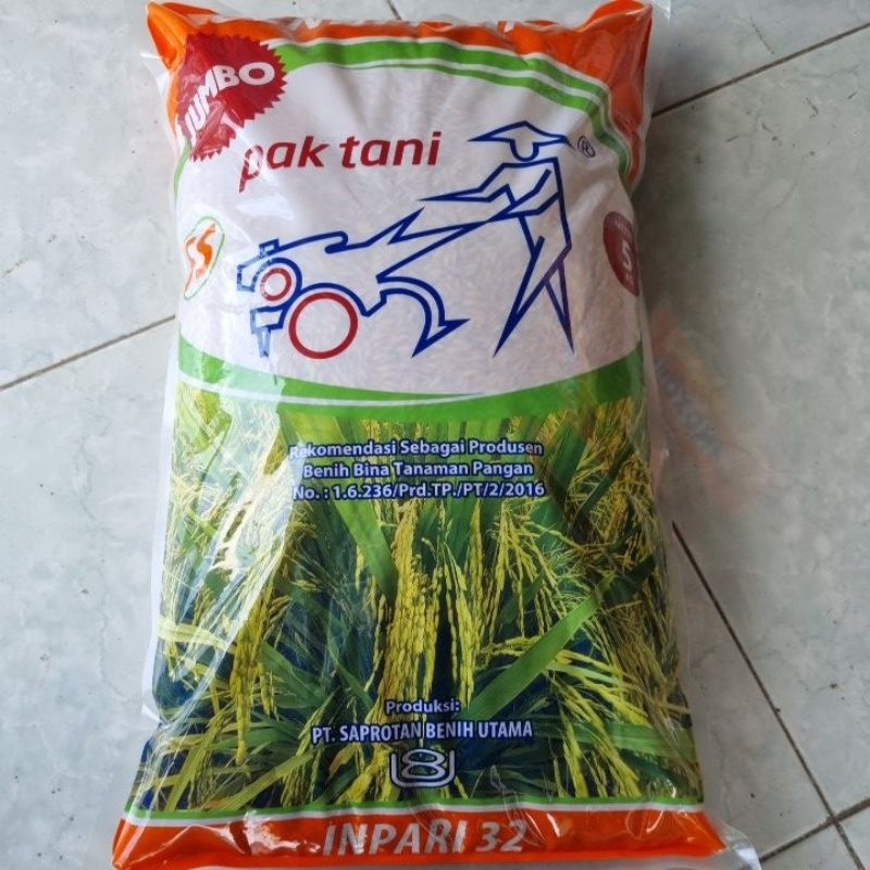 Benih Padi Inpari 32 Jumbo Pak Tani 5kg exp 10/2026