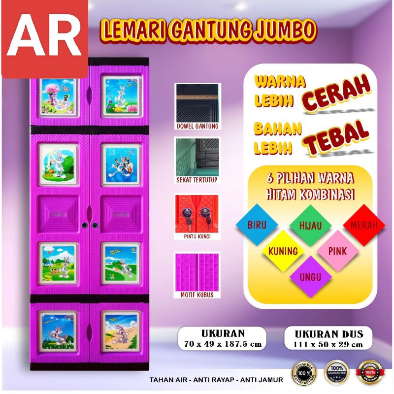 ( CARGO ) LEMARI PAKAIAN PLASTIK / BESTAR GANTUNG JUMBO dan BESTAR GANTUNG