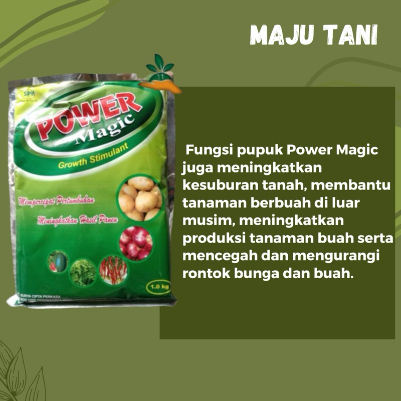 PUPUK POWER MAGIC 1KG/PUPUK SAYUR/100% ASLI/TERBAIK