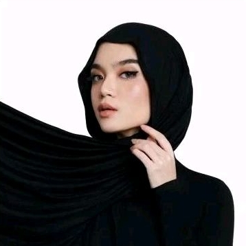 READY STOCK LAFIYE SKIV ROU SCARF PASHMINA BLACK TAUPE CRRAM